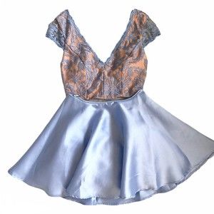 NWT Two piece blue prom dress size 2